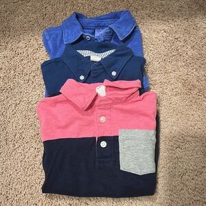 2T polos.  All like new, excellent condition.  2 gap, 1 carters
